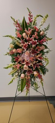 Pink and White Spray from Antonina's Floral Design, your florist in Hardy,VA