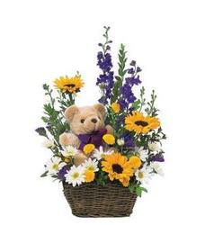 Bear and Blooms from Antonina's Floral Design, your florist in Hardy,VA