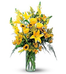 Burst of Yellow from Antonina's Floral Design, your florist in Hardy,VA