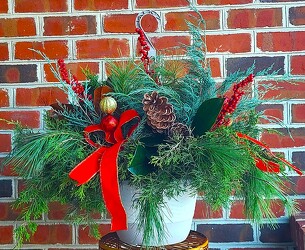 Christmas Hanging Basket from Antonina's Floral Design, your florist in Hardy,VA