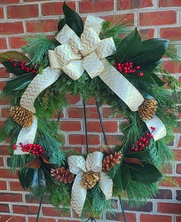 Christmas Wreath 24" from Antonina's Floral Design, your florist in Hardy,VA