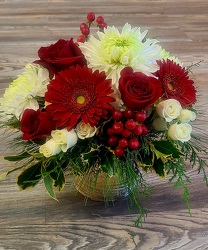 Christmas and Gold from Antonina's Floral Design, your florist in Hardy,VA