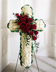 Expression of Faith Cross from Antonina's Floral Design, your florist in Hardy,VA