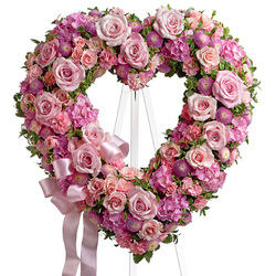 Rose Garden Heart from Antonina's Floral Design, your florist in Hardy,VA