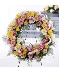 Soft & Lovely Wreath from Antonina's Floral Design, your florist in Hardy,VA