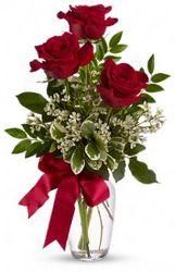 Thoughts of You - 3 Roses from Antonina's Floral Design, your florist in Hardy,VA